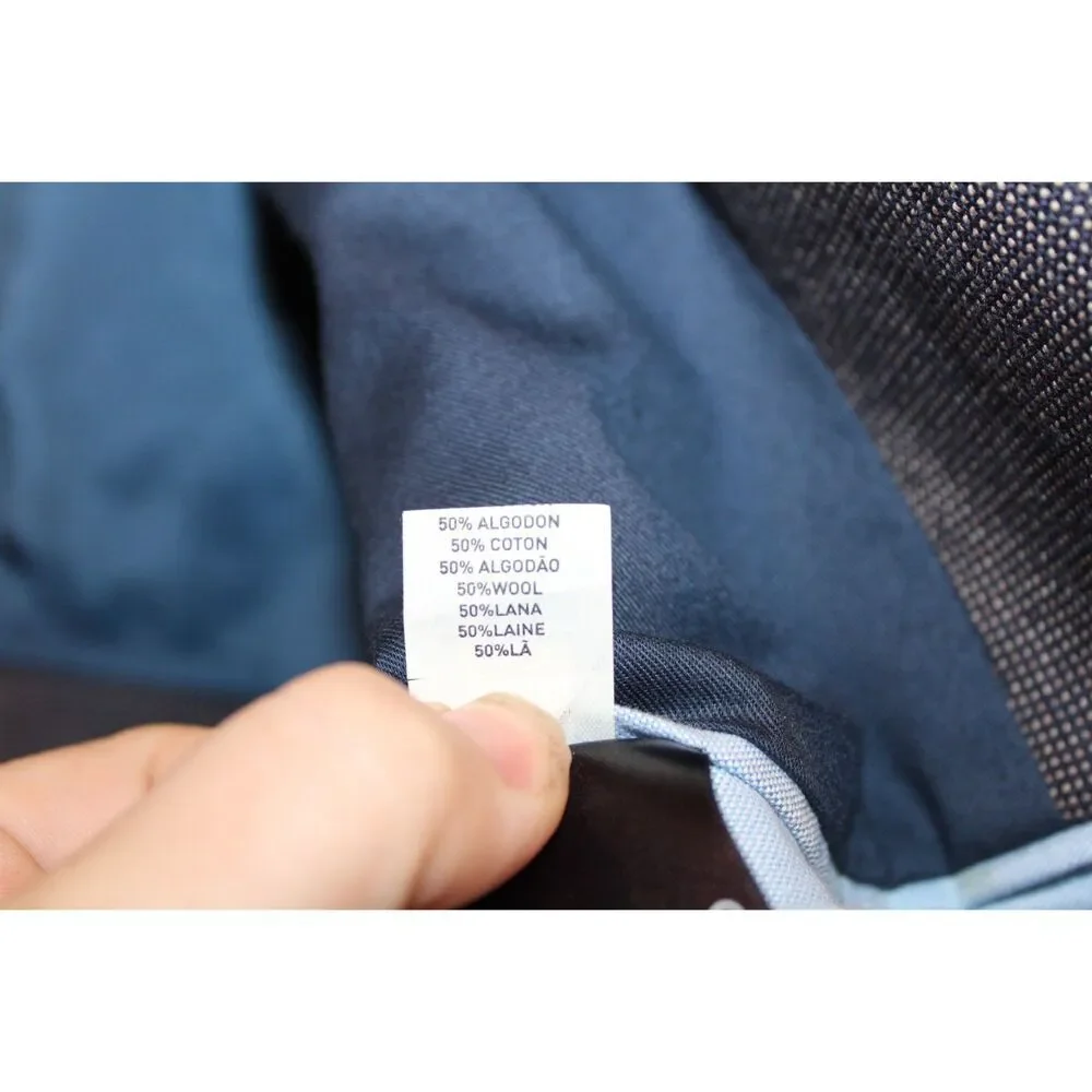 Gant Rugger natural shouder charcoal gray size 46 mens blazer two button front